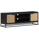 TV-Schrank D966 Schwarz - Massivholz - 30 x 40 x 120 cm