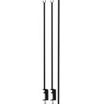 Deko-Tischstange Schwarz - Metall - 4 x 100 x 135 cm