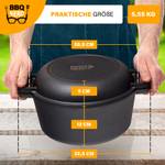 Cocotte gusseisen 6,7L Br盲ter - 2in1