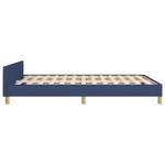 Bettgestell mit Kopfteil 3016044-1 Blau - Braun - 143 x 193 cm