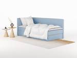 Boxspringbett MITTO CONTI TWIN Blau - Breite: 80 cm - H2