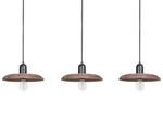 Lampe suspension MANJEERA Marron - Bois massif - 92 x 107 x 17 cm