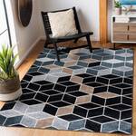 Tapis Poli 9139a Cube 3d Noir / Gris 140 x 190 cm