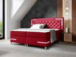 Boxspringbett Tango 5 Rot - Breite: 212 cm