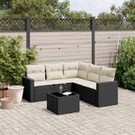 Gartensitzgruppe K1684(6-tlg) Schwarz - Massivholz - 69 x 62 x 66 cm