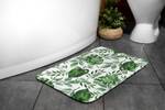 Badteppich Monstera Blätter Grün - Textil - 90 x 60 x 90 cm