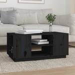 Couchtisch D641 Schwarz - Massivholz - 49 x 41 x 90 cm