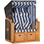 Rattan Doppel Strandkorb 867-059BU Multicolor