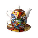 Tea for One Romero Britto Garden Porzellan - 16 x 16 x 16 cm