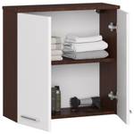 Armoire salle de bains FIN W602T Imitation wengé - Blanc