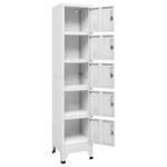 Armoire à casiers 294428-1 Gris - Profondeur : 40 cm