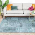 Teppich Patchwork Estate Patchwork Blau - Naturfaser - 115 x 1 x 170 cm