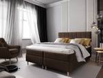 Boxspringbett IBIZA Braun - Breite: 140 cm