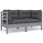 Garten-Lounge-Set Grau