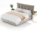 Boxspringbett Minori Taupe - Breite: 200 cm