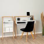 Table de bureau Memo Blanc - En partie en bois massif - 94 x 96 x 50 cm