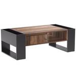 Couchtisch Astraios Ⅲ Schwarz - Braun - Holzwerkstoff - Metall - 60 x 40 x 106 cm