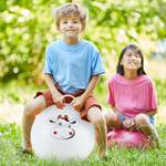 Hüpfball für Kinder mit Tiermotiv Weiß - Kunststoff - 45 x 55 x 45 cm