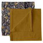 Set Tischservietten Indies Braun - Textil - 40 x 1 x 40 cm