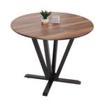 Bistrotisch M56-S Grau - Holzart/Dekor - Holz teilmassiv - 92 x 76 x 92 cm