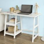 Bureau FWT16-W Blanc - Bois manufacturé - 112 x 76 x 50 cm