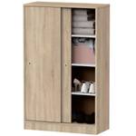 Armoire Rangement Nova Cam BRI-6107 Marron - Bois manufacturé - Matière plastique - 74 x 120 x 33 cm