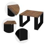 Table basse ML-DESIGN Set Noir - Marron châtaignier