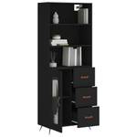 Highboard DE5037 Schwarz - Holzwerkstoff - 34 x 180 x 70 cm