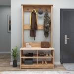 Flurgarderobe Amelia Beige - Eiche Antik Dekor