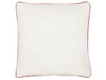 Coussin décoratif SVEN Blanc crème - Rouge - Blanc - 45 x 45 cm