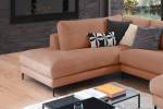 Sofa CARA Wohnlandschaft U-Form Cord Braun