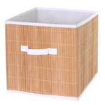 Faltbox C21 (4er-Set) Braun - Bambus - Kunststoff - 32 x 32 x 32 cm