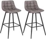 Barhocker Jodie (2er Set) Grau