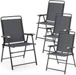 Outdoor-Klappstühlen AB92933DE(4er Set) Grau - Metall - 63 x 92 x 59 cm