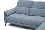 Ecksofa Scala (5-Sitzer mit Relax) Blau - Ecke davorstehend rechts