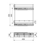 Flaschenregal seitlich ausziehbar Breite: 12 cm