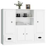 Highboard 3er Set DE7190 Weiß