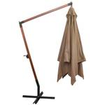 Parasol suspendu 3005780 Gris - Métal - Bois massif - 300 x 280 x 300 cm