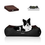 Lit orthopédique pour chien WUFFI Noir - Marron - 80 x 25 x 90 cm