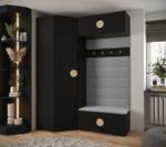 Garderobe Inova 4 Z21 Schwarz - Gold - Grau - Gold