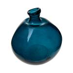Runde Vase für Schnittblumen, Glas Blau - Glas - 33 x 34 x 33 cm