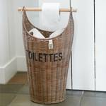 Toilettenpapierhalter Rustic Rattan Braun - Rattan - Holzart/Dekor - 23 x 56 x 33 cm