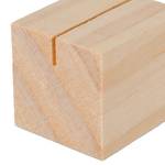 Tischkartenhalter Holz 48er Set Braun - Holzwerkstoff - 4 x 3 x 3 cm
