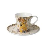 Kaffeetasse Gustav Klimt - Die Erfüllung Porzellan - 16 x 9 x 16 cm