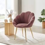 Fauteuil coquillage CORAIL Rose foncé