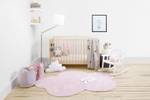 Tapis lavable en coton, CLOUD Rose foncé - Textile - 120 x 160 cm