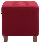 Tabouret bas Pharao Lot de 2 Rouge