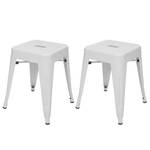 Tabouret A73 (lot de 2) Blanc