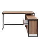 Bureau d'angle Prague Beige - Bois manufacturé - 142 x 75 x 139 cm