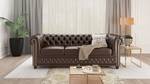 Chesterfield Perry Sofa 3 sitzer Braun